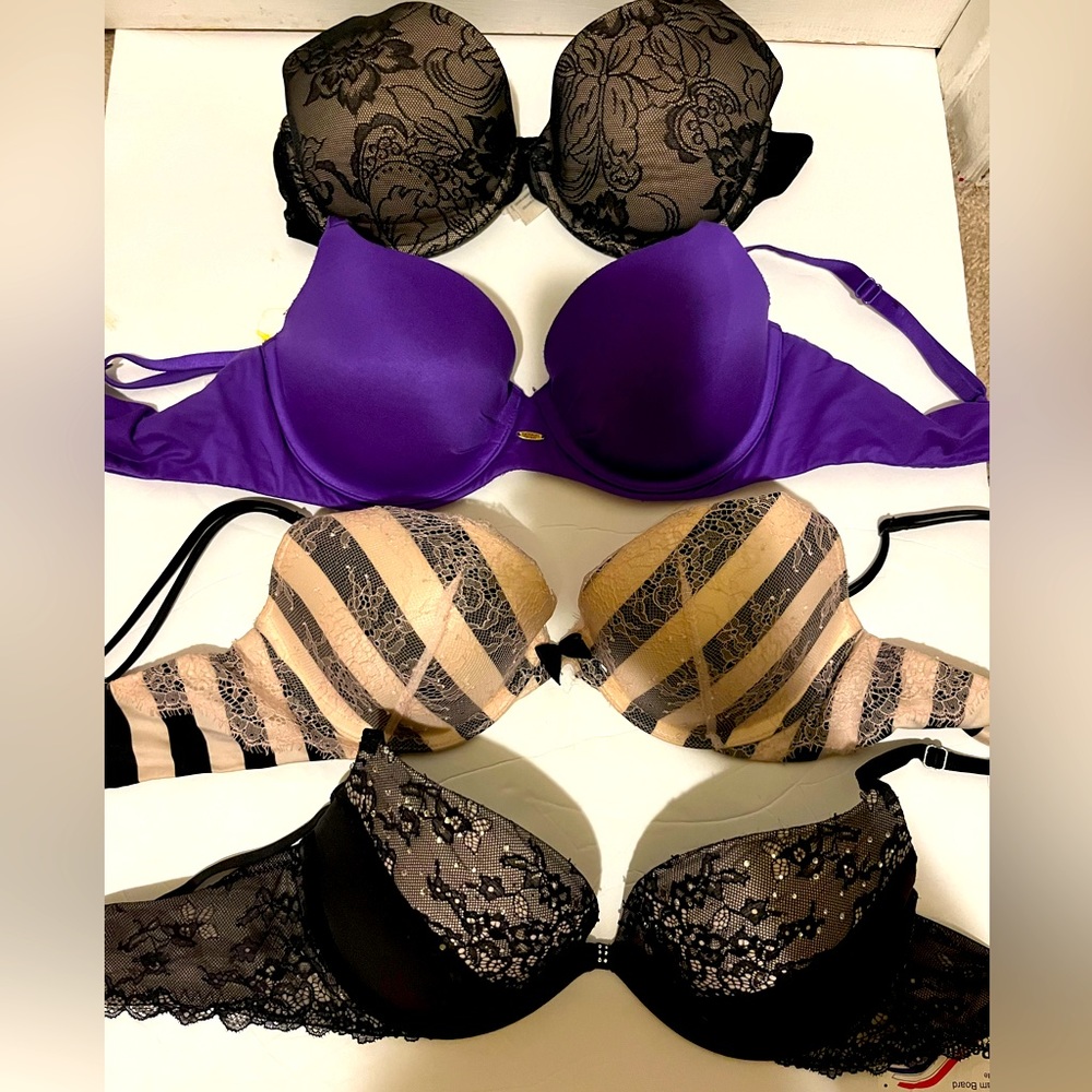 Lot of Four Bra - 2 Victoria secret bra 34c,  2- Natory 34c